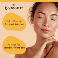 Cococare Cocoa Butter Stick application-on-dry-skin for smoothing benefits