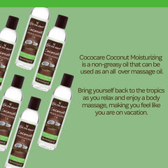 COCOCARE Coconut Moisturizing Oil ingredients highlight pure coconut oil for natural care.