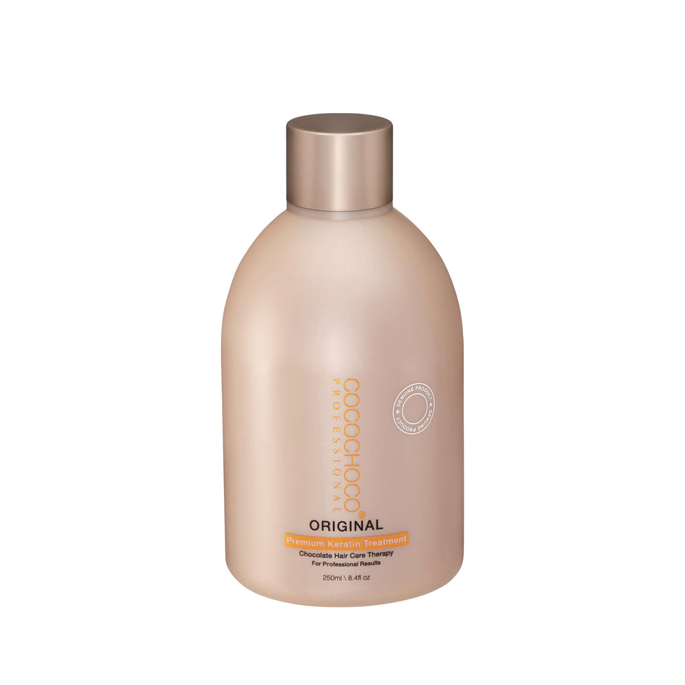 Packaging box of COCOCHOCO keratin treatment highlights home-use readiness.