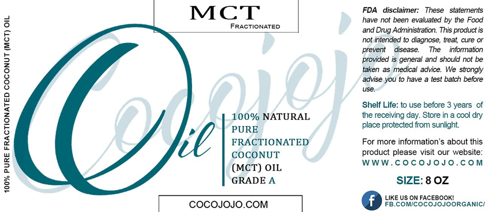 Cocojojo fractionated coconut oil pour demonstrates quick application for skin