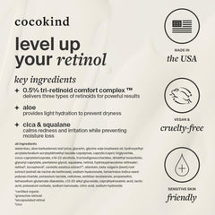 Close-up of even skin texture after using Cocokind Retinol Gel
