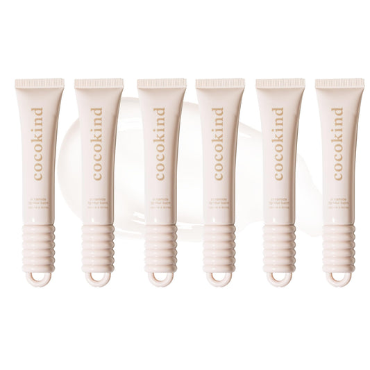 Cocokind Be Real Lip Blur Balm tube shows clear gloss for hydration