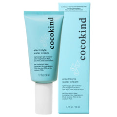 Cocokind Electrolyte Water Cream gel texture provides breathable hydration for calm skin.