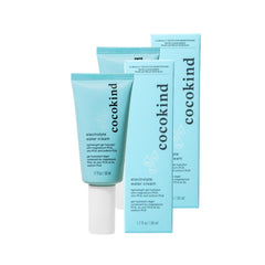 Cocokind Electrolyte Water Cream swatch shows lightweight hydration for daily use.
