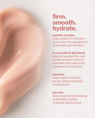 Cocokind Peptide Eye Gel demonstrates ceramides and squalane nourishing the eye area.