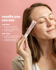 Cocokind Peptide Eye Gel shown as part of a day and night skincare routine.