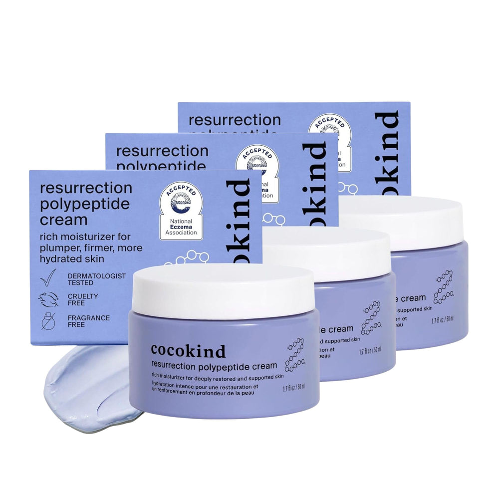 Cocokind Resurrection Polypeptide Cream jar for daily hydration and skin resilience.