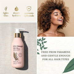 Cream dispense pump from Cocomagic Defining Curl Cream for easy application