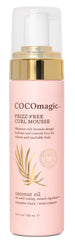 Cocomagic Frizz-Free Curl Mousse bottle for easy application across all hair types