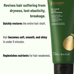 CocoonOriginal hair thinning close-up suggests fuller-looking strands.