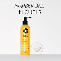 COCUNAT 3 Curl Booster tube highlights silicone-free formula for defined curls.