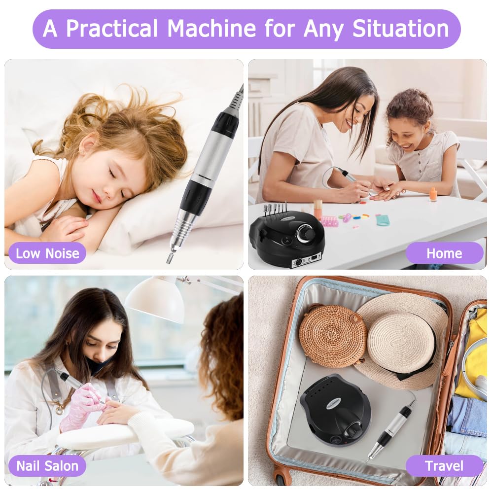 CoFashion nail drill handpiece holder keeps workstation organized.