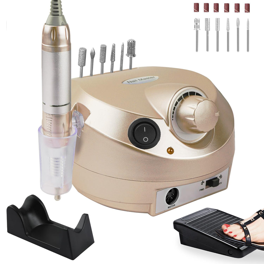 CoFashion portable nail drill with 30000 RPM for at-home manicures