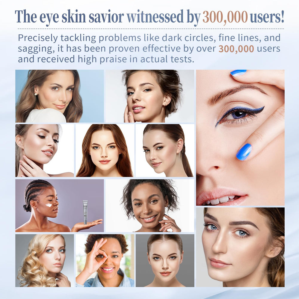 Coinore under-eye area appears refreshed after using the cream