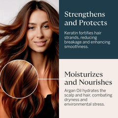 Happy Head collagen keratin serum highlights stronger-looking, manageable strands