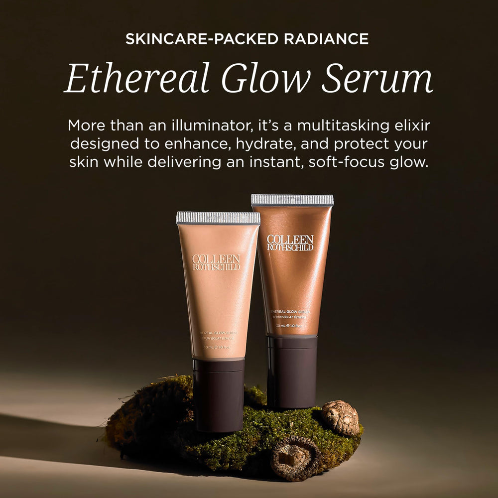 Colleen Rothschild Ethereal Glow Serum droplet dispensing for easy blending.