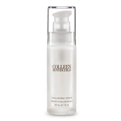 Colleen Rothschild Hyaluronic Serum bottle pour shows instant hydration and silky glide