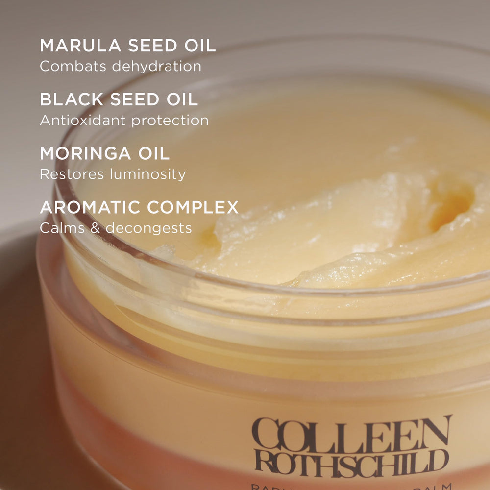 COLLEEN ROTHSCHILD balm jar display highlights compact, spa-like skincare.