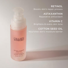 Colleen Rothschild Retinol Supreme Night Oil on skin with silky, fast-absorbing finish