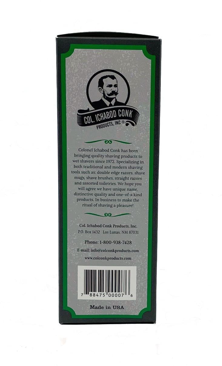 Colonel Ichabod Conk Lime After Shave gift box packaging ideal for gifting
