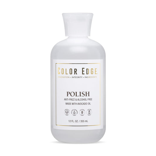Color Edge Polish bottle closed highlights premium packaging for easy storage and freshness.