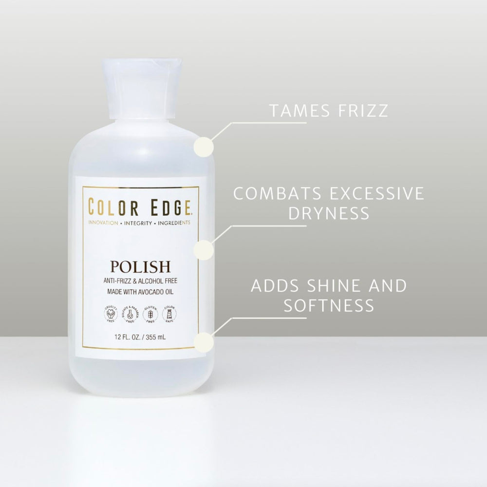 Color Edge Polish skin application delivers a lightweight, non-greasy feel.