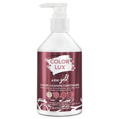 Color Lux Rose Gold cleansing conditioner bottle with vibrant color deposit for radiant hair