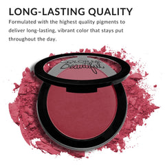 Color Pro Blush texture close-up reveals a smooth, silky finish.
