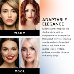 Color Me Beautiful Color Renew Lipstick worn on lips for bold finish.