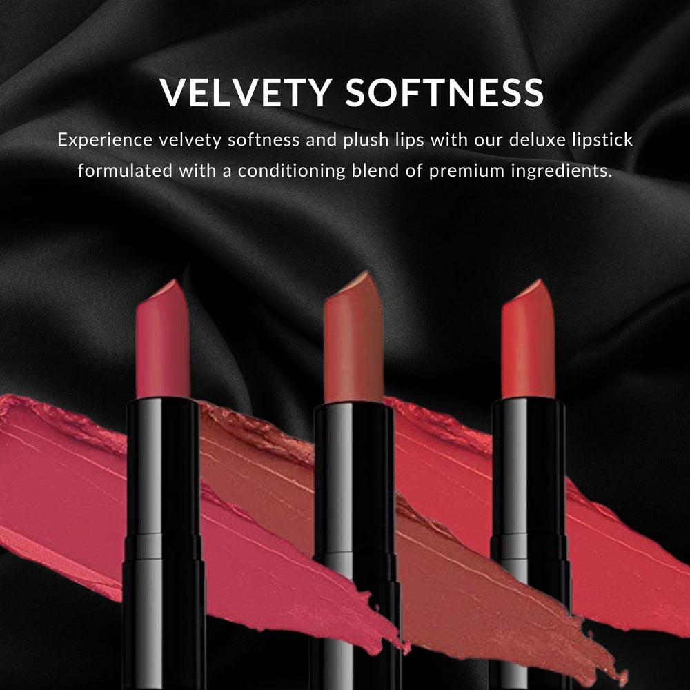 Color Me Beautiful Color Renew Lipstick shade swatches on palette.