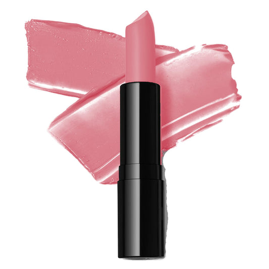 Color Me Beautiful Color Renew Lipstick swatch shows vibrant pigment on skin.