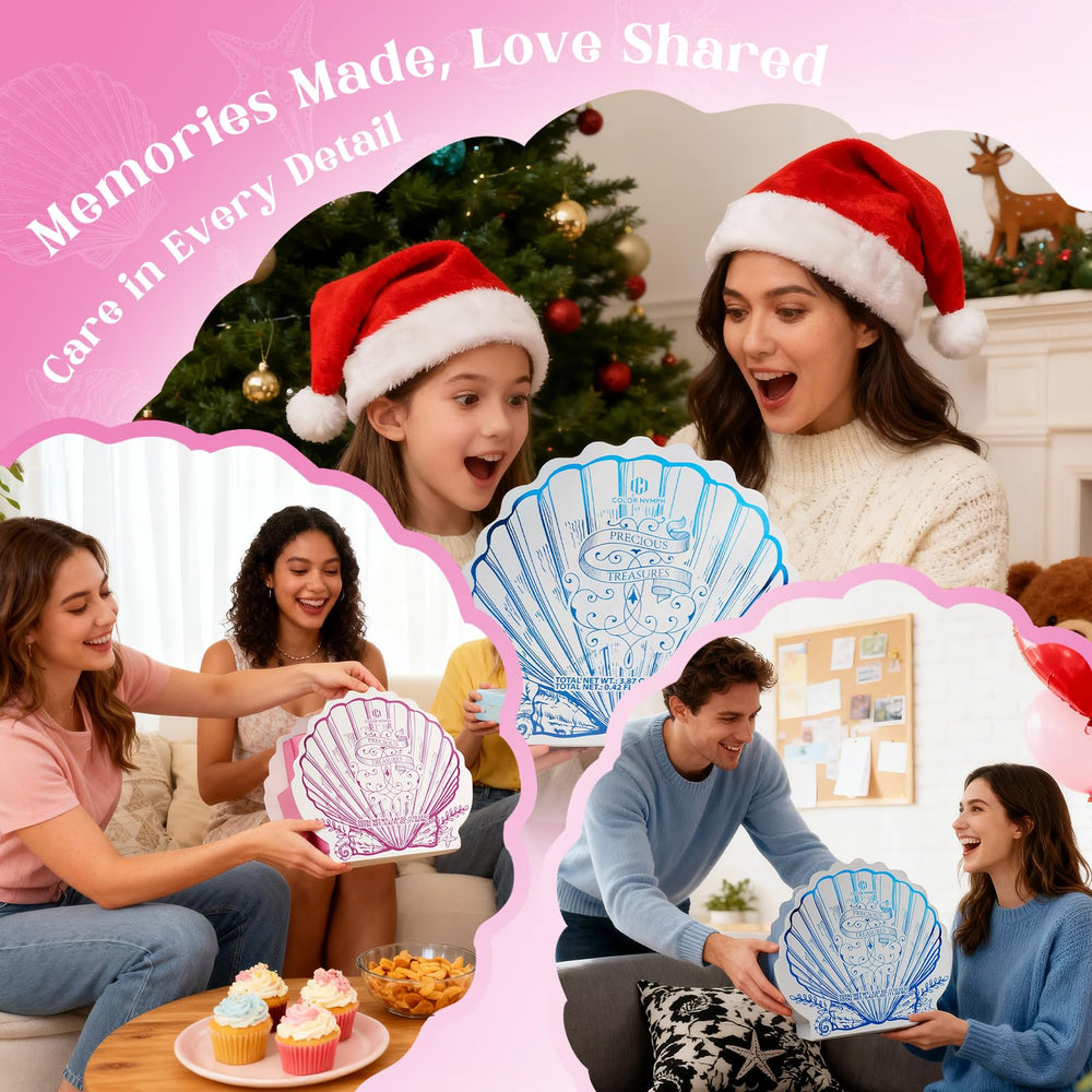 Color Nymph gift-ready packaging elevates holiday unboxing moments.