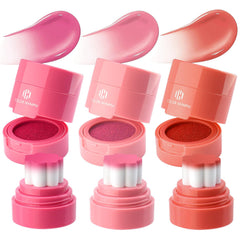 Color Nymph Liquid Blush Trio Tangerine swatches for warm, natural glow