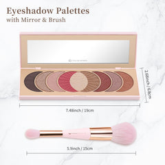 Color Nymph Naked Eyeshadow Palette showing built-in mirror for on-the-go makeup.
