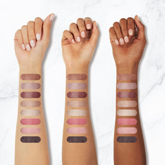 Color Nymph Naked Eyeshadow Palette features glitter and shimmer finishes for luminous color.