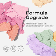 Color Nymph powder blush-highlighter open palette reveals two complementary tones