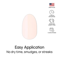 Color Street Ballet Blush patented 100 real nail polish strips USA-made