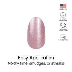 Color Street Princess Cut rose gold finish for salon-like shine at home.
