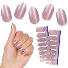 Color Street Princess Cut rose gold shimmer strips for a sparkling manicure.