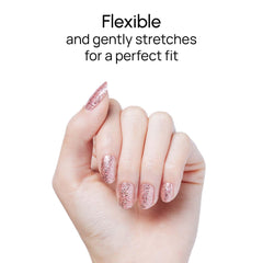 Color Street Social Butterfly kit open with included prep pad and nail file