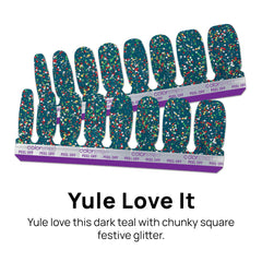 Color Street Yule Love It holiday gloss finish on nails