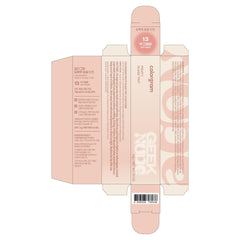 COLORGRAM Fruity Glass Tint 13 Shy Pear swatches reveal warm fig nude tones
