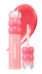 COLORGRAM Fruity Water Tint 02 Bunny Pink bottle highlights a light, hydrating lip tint.
