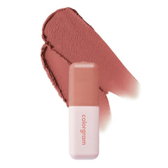 Colorgram Nude Blur Tint 03 Lovely Fig packaging close-up for on-the-go touch-ups.