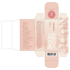 COLORGRAM Nude Blur Tint 04 Coral Lit swatch blended on skin for seamless shade
