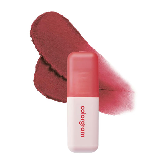 COLORGRAM Nude Blur Tint 05 bottle highlights a soft velvet finish for silky color