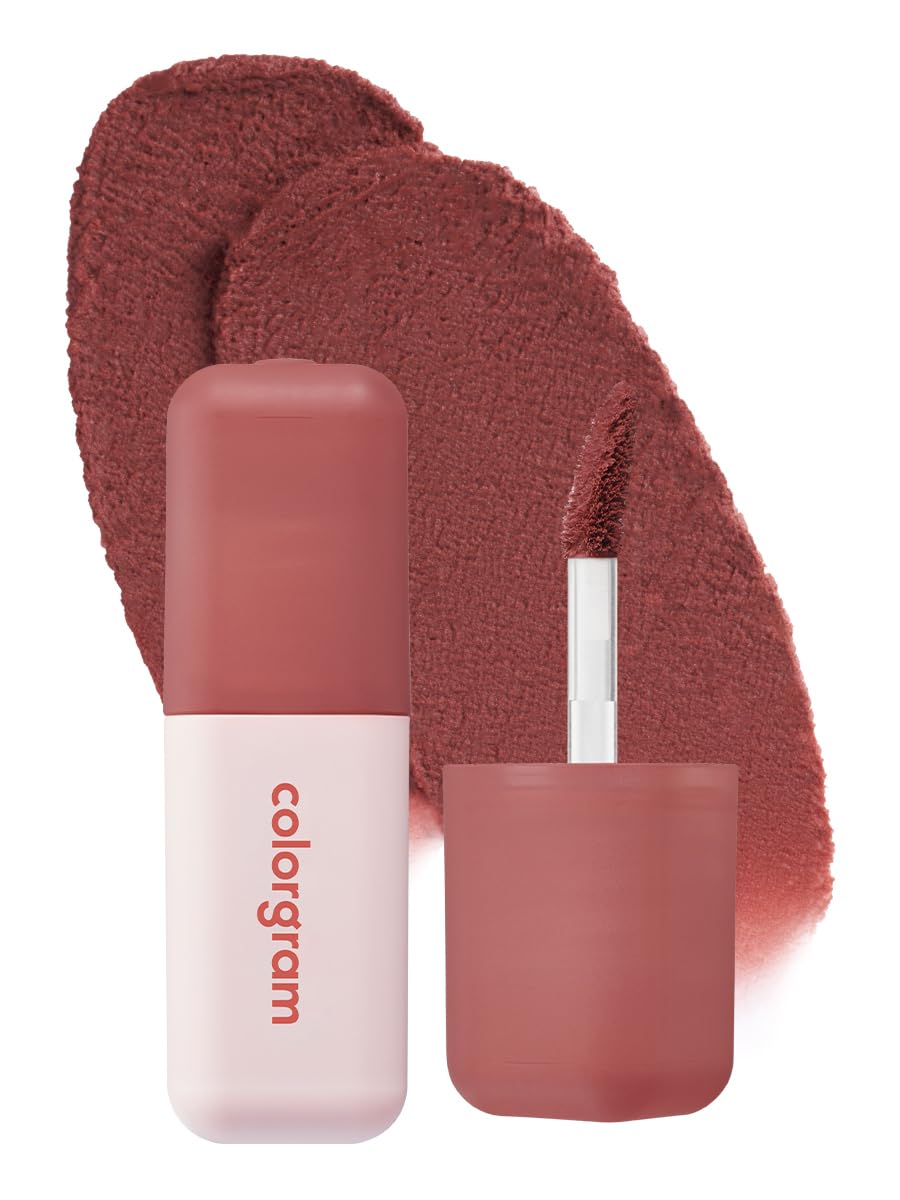 COLORGRAM Nude Blur Tint Deep Chocolate bottle for lips and cheeks with velvet finish.