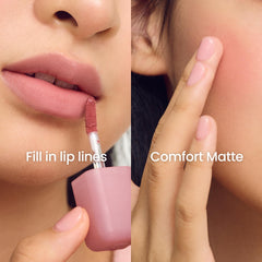 Colorgram Nude Blur Tint 01 Salmon Beige tube close-up highlighting travel-friendly packaging