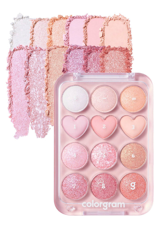 COLORGRAM Pin Point Eyeshadow 04 Bright+Cool front view for daily looks.
