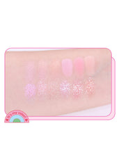 COLORGRAM Pin Point Eyeshadow 04 Bright+Cool open palette shows 12 pigmented shades.